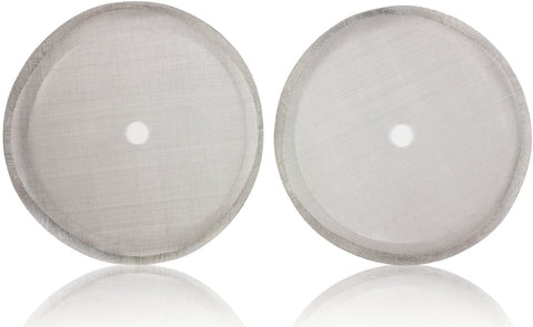 Image of KONA French Press Filter 12 oz (2 Pack) Original 3-Cup Stainless Steel Reusable Replacement Mesh Screen