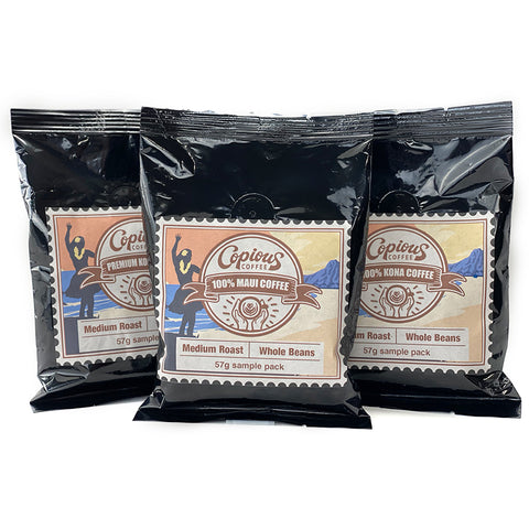 Image of Coffee Gift Set, Best Coffee Gifts for Caffeine Lovers, Coffee Gift Basket Includes KONA French Press with 100% Hawaiian Coffees