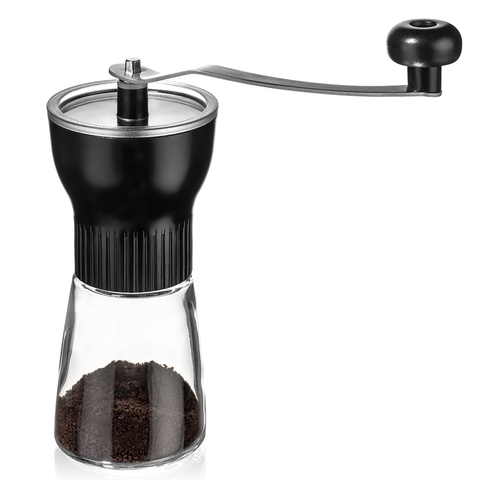 Image of KONA Manual Coffee Grinder, Conical Burr Mill with Adjustable Setting, Best Ceramic Burr Coffee Grinder for Aeropress, Drip Coffee, Espresso, French Press, Turkish Brew