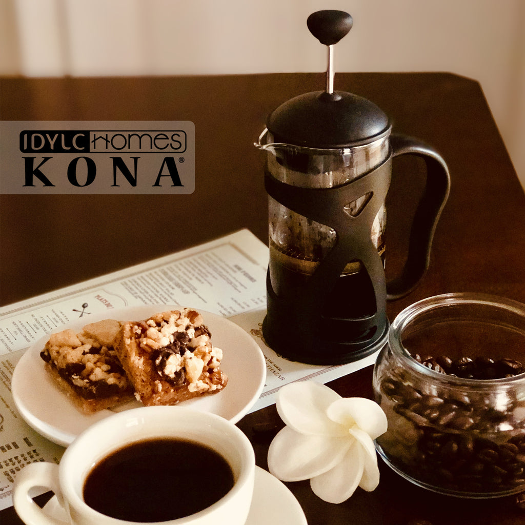 KONA French Press Coffee Maker Large Comfortable Handle & Glass Protec –  Idylc Homes KONA